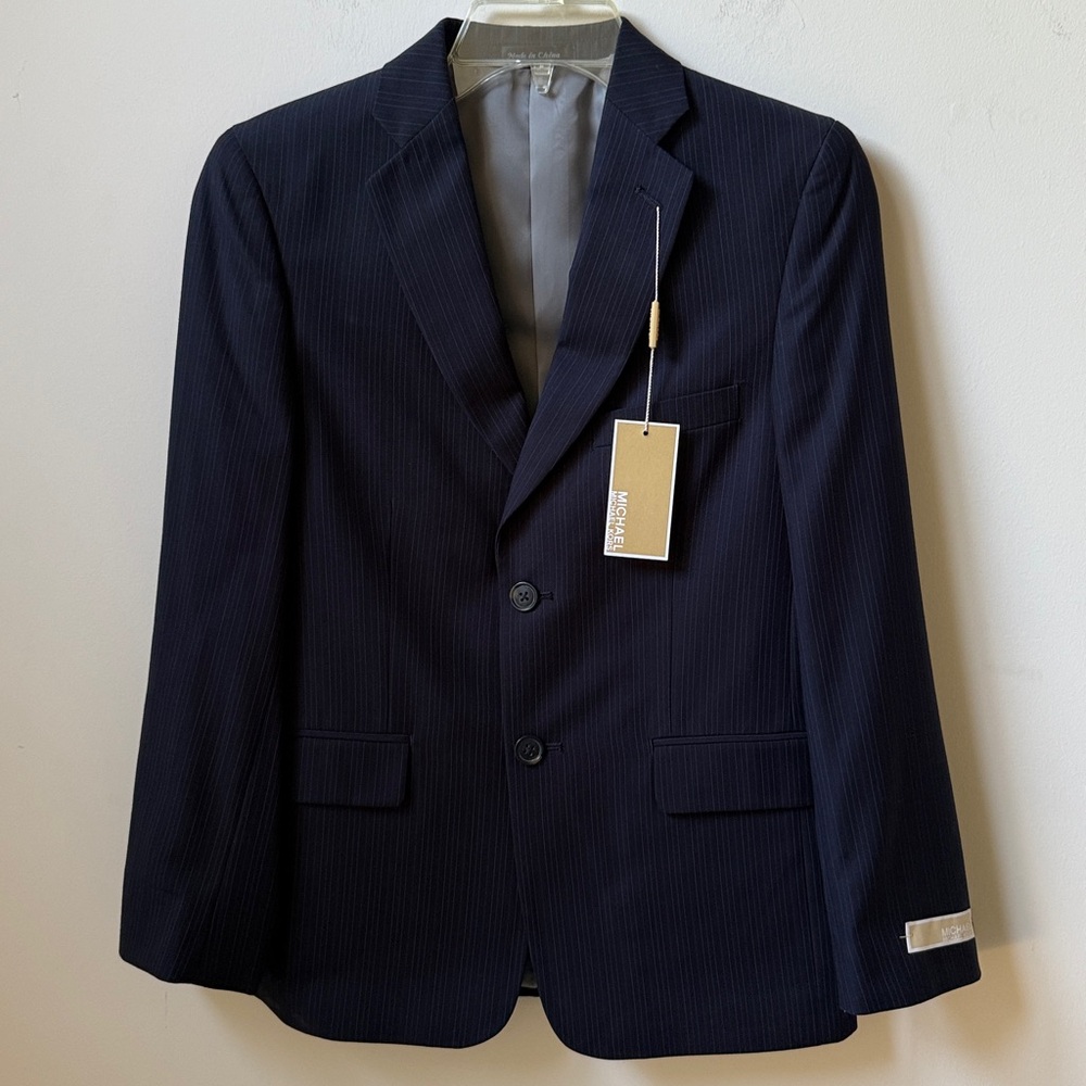 Michael Kors Navy Pinstripe Jacket NWT Boy’s Size 14